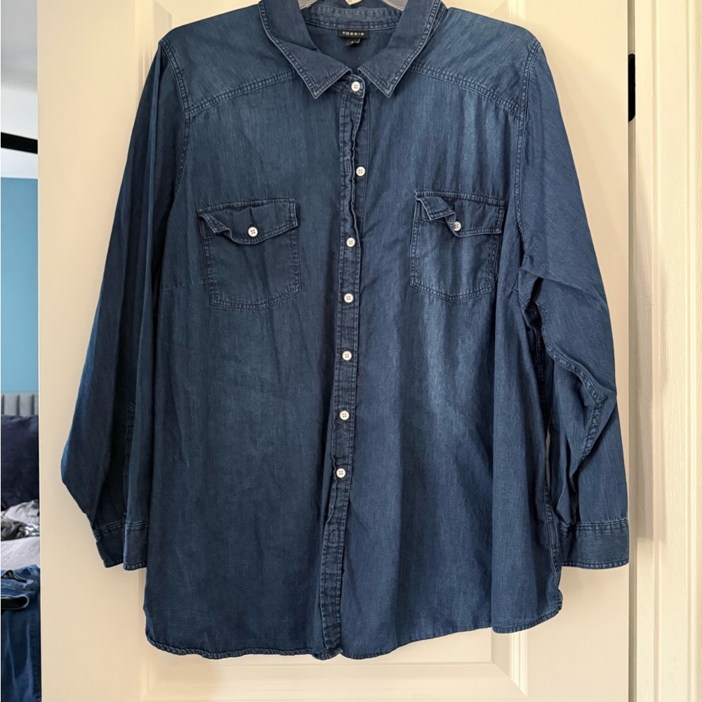 Torrid Dark Denim Shirt